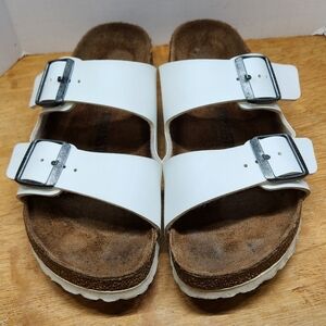 Birkenstock Arizona White Sandals
